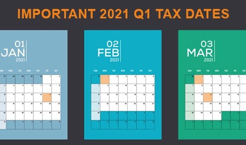 2021 Q1 Tax Calendar: Key Tax Deadlines for Businesses/Employers