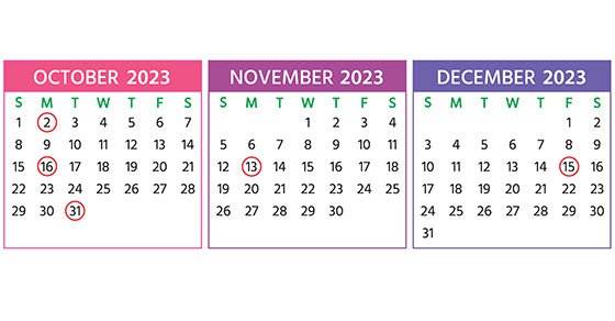 2023 Q4 Tax Calendar: Key Deadlines for Businesses and Other Employers cover