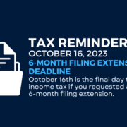Tax Filing Extension Deadline Is October 16, 2023 cover