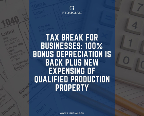 Tax Break for Businesses: 100% Bonus Depreciation is Back cover